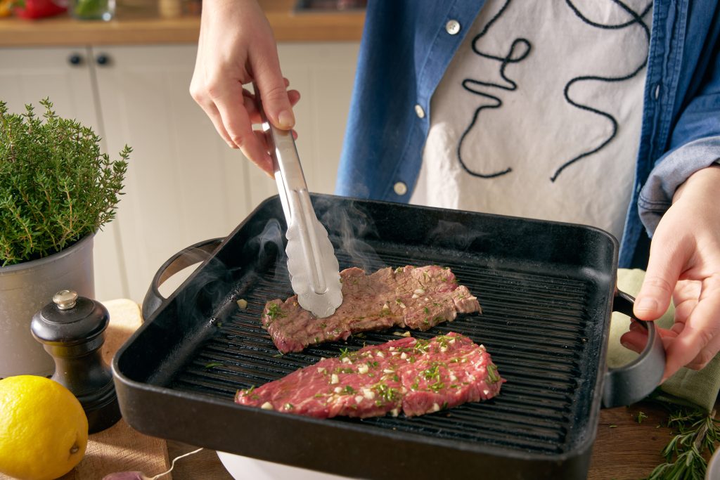 grilled beef salad step1